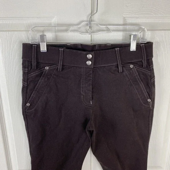 Ariat Size 30 Equestrian Riding Breeches Jodhpurs Brown Crop Pants - Picture 5 of 5